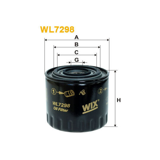 WL7298 - Oil filter 