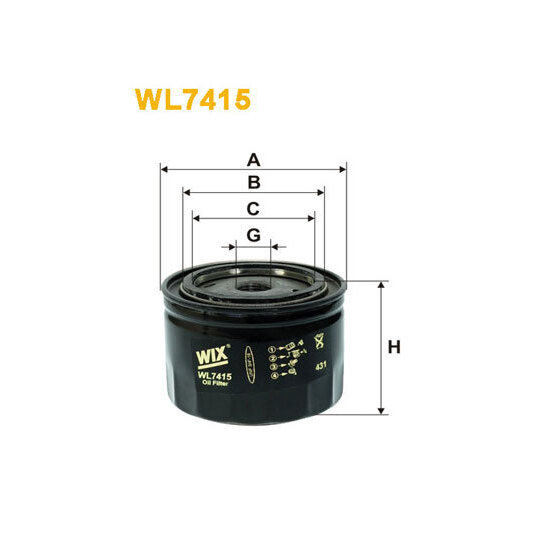 WL7415 - Oil filter 