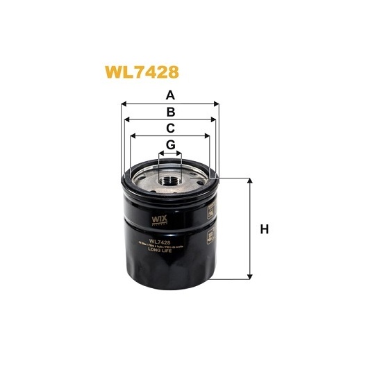 WL7428 - Oil filter 
