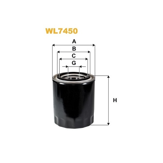 WL7450 - Oil filter 