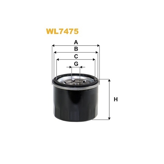 WL7475 - Oil filter 