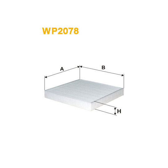 WP2078 - Filter, interior air 