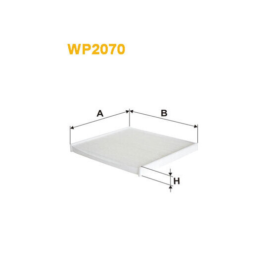 WP2070 - Filter, interior air 