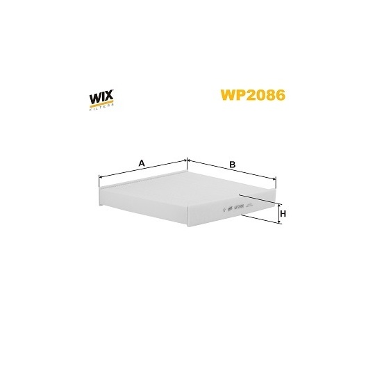 WP2086 - Filter, interior air 