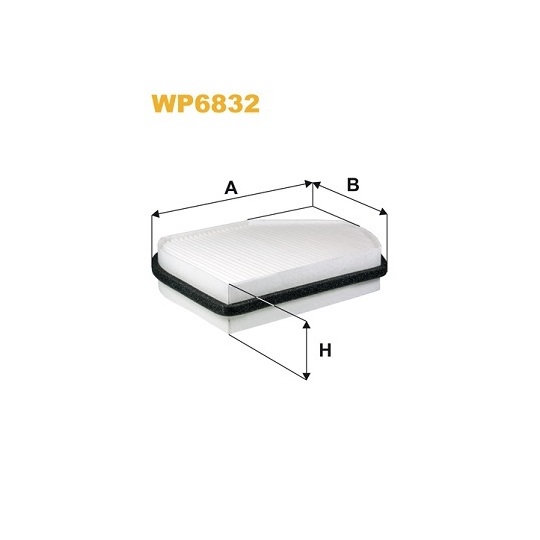 WP6832 - Filter, kupéventilation 