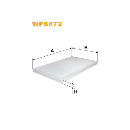 WP6872 - Filter, interior air 