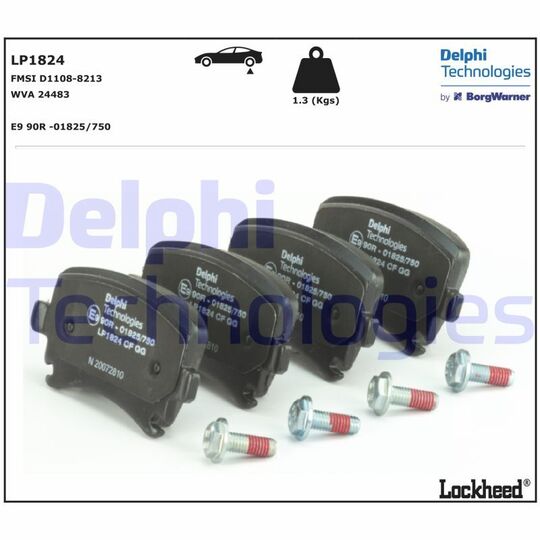LP1824 - Brake Pad Set, disc brake 
