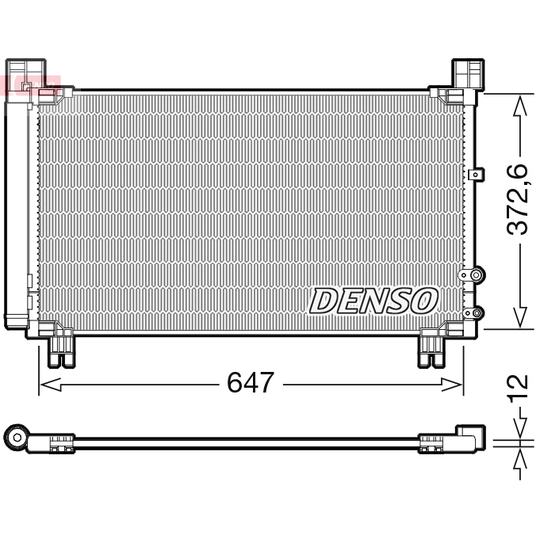 DCN50053 - Condenser, air conditioning 