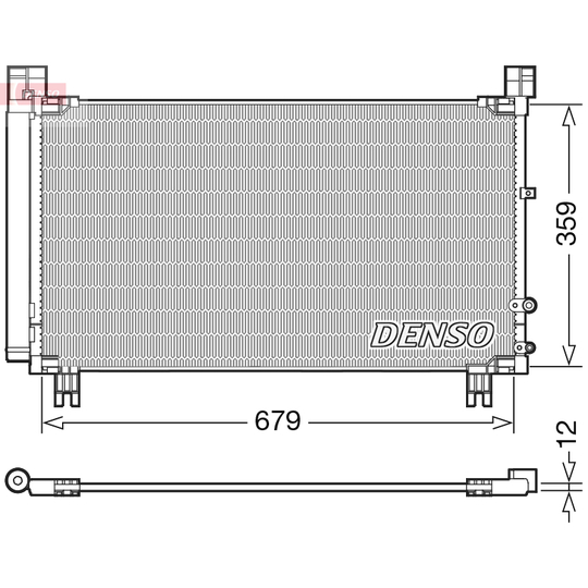 DCN50053 - Condenser, air conditioning 