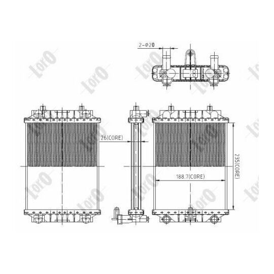 003-017-0054-B - Kylare, motorkylning 