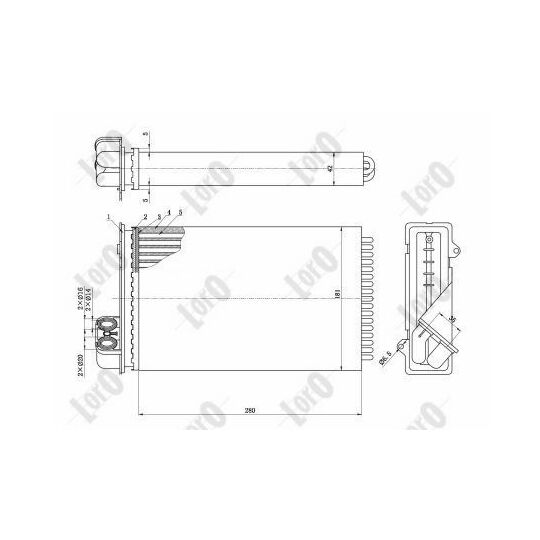 008-015-0003 - Heat Exchanger, interior heating 