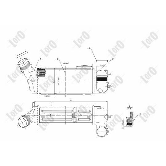 009-018-0015 - Intercooler, charger 