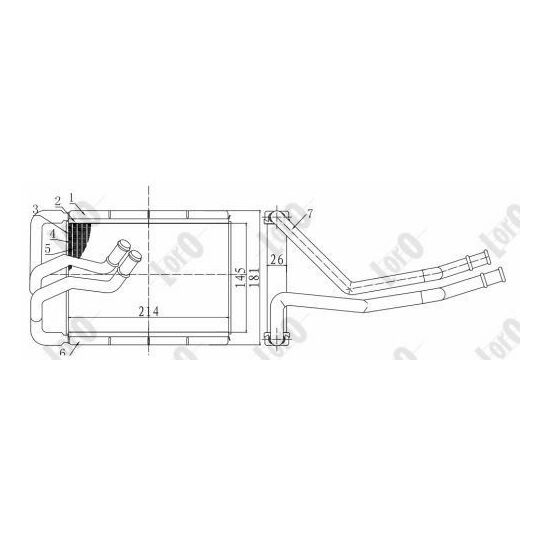 019-015-0005-B - Heat Exchanger, interior heating 