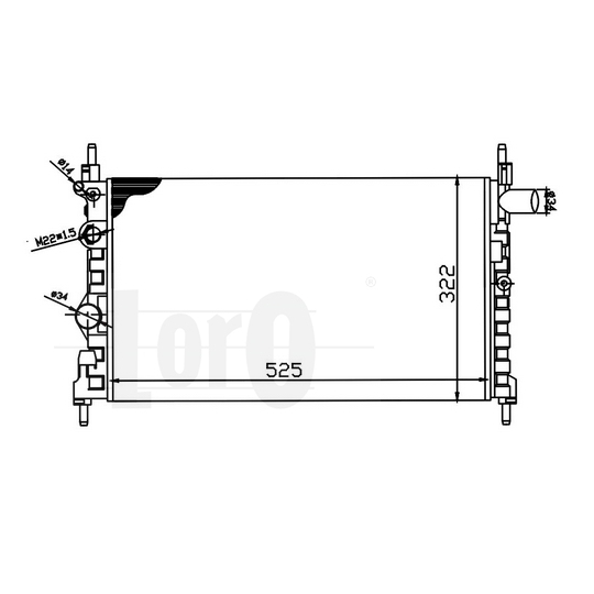 037-017-0060 - Radiator, engine cooling 