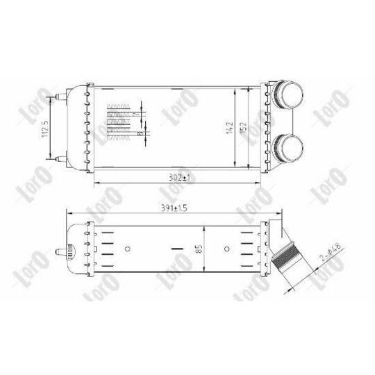 038-018-0002 - Intercooler, charger 