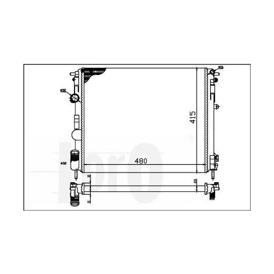 042-017-0010 - Radiator, engine cooling 