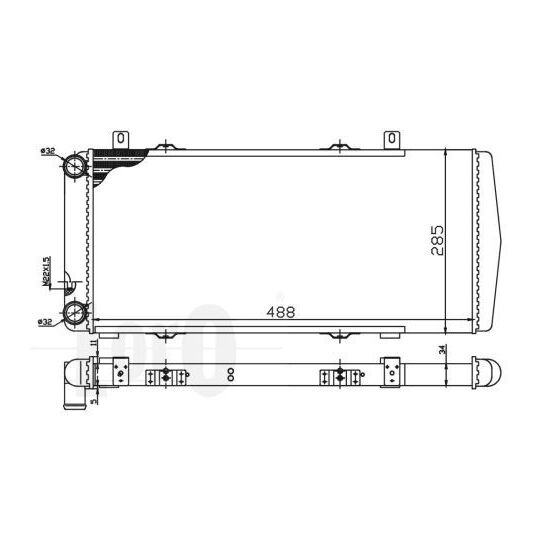 048-017-0002 - Radiator, engine cooling 