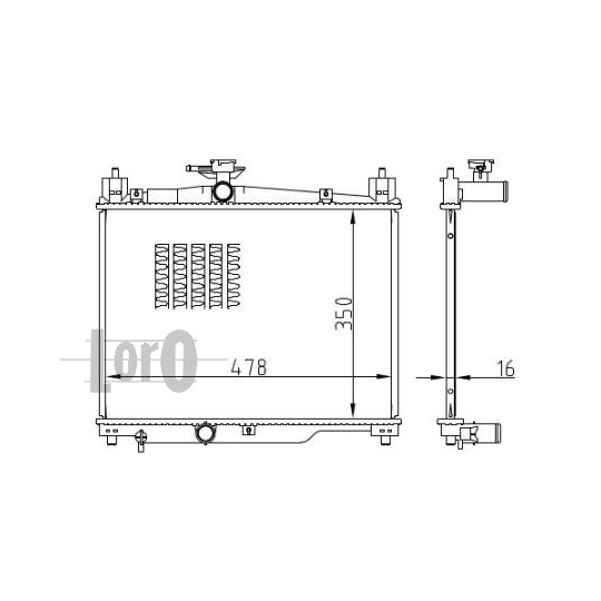 051-017-0013-B - Radiaator,mootorijahutus 