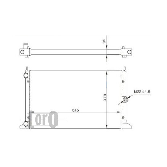 053-017-0046 - Radiator, engine cooling 