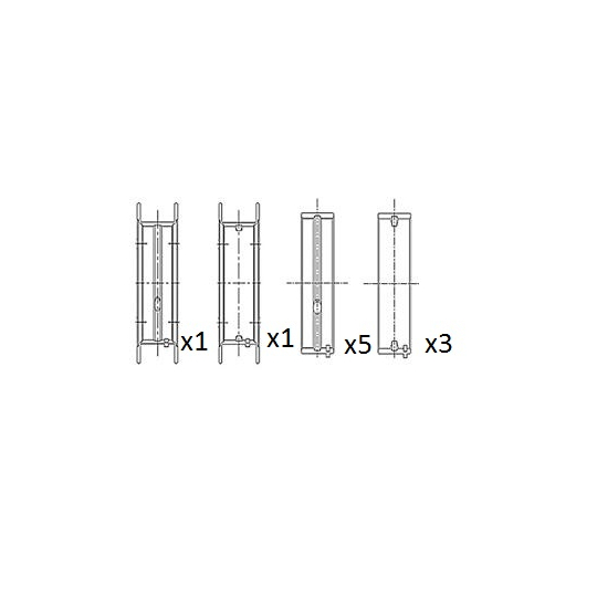 BM1046-STD - Crankshaft Bearings 