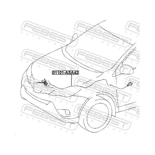 01101-ASA42 - Bonnet Cable 