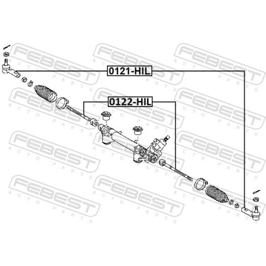 0121-HIL - Tie rod end 