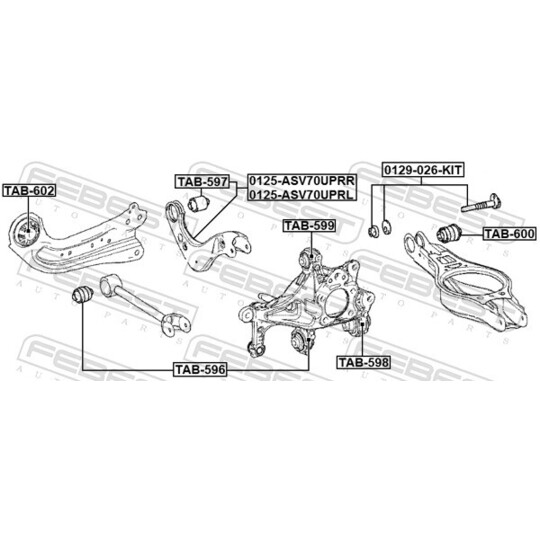 0125-ASV70UPRR - Track Control Arm 