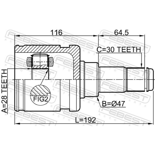 0111-GGN155F - Joint Kit, drive shaft 