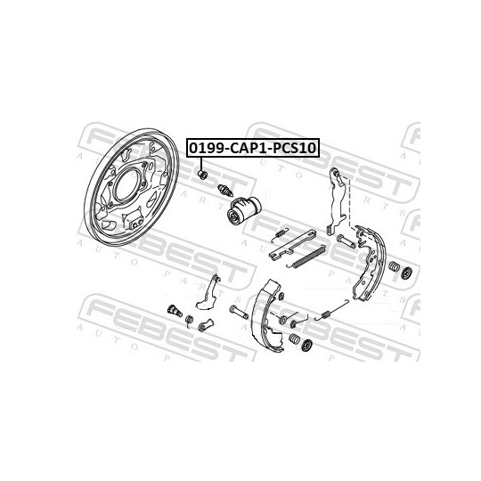 0199-CAP1-PCS10 - Cover, brake caliper 