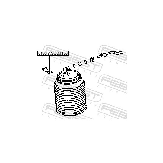 0199-ASGDJ150 - Mounting, spring shackle 