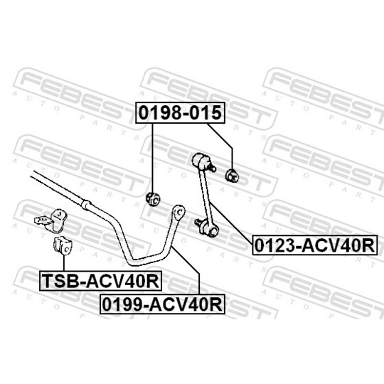 0198-015 - Caster-säätölevy, akseli 