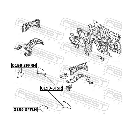 0199-SFFRH - Panelling, mudguard 