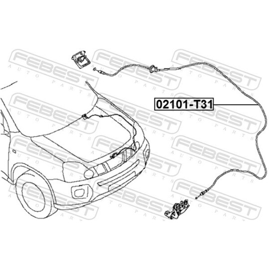 02101-T31 - Bonnet Cable 