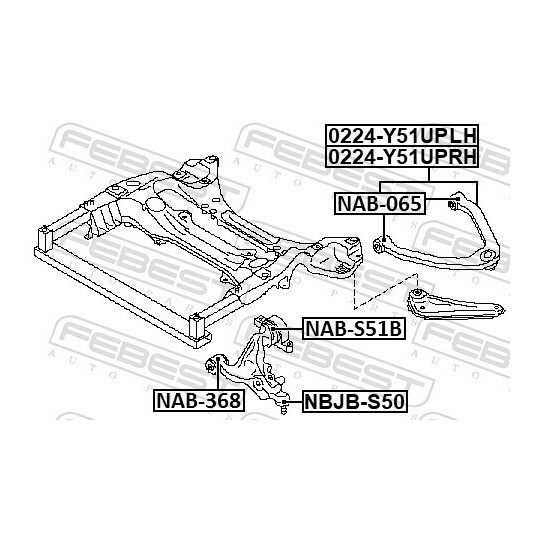 0224-Y51UPLH - Track Control Arm 