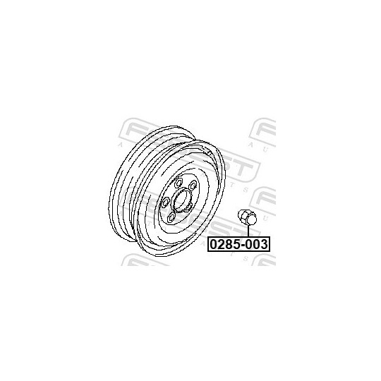 0285-003 - Wheel Nut 