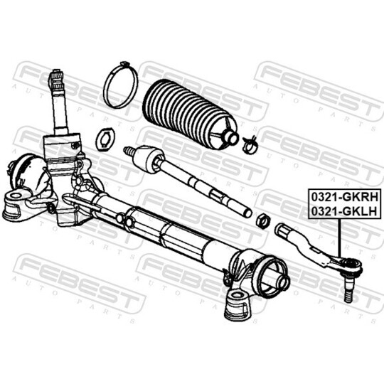 0321-GKRH - Tie rod end 