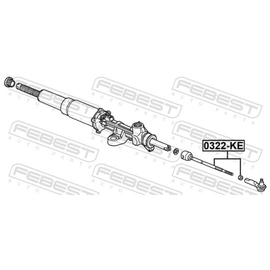 0322-KE - Tie Rod Axle Joint 