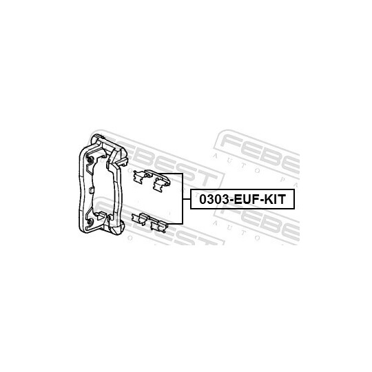 0303-EUF-KIT - Lisakomplekt, ketaspiduriklotsid 