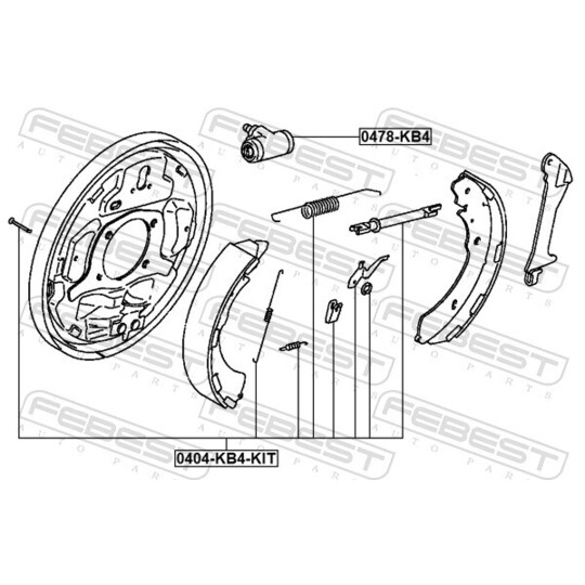 0404-KB4-KIT - Lisakomplekt, seisupiduriklotsid 