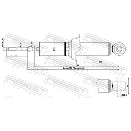 04110-008R - Iskunvaimennin 