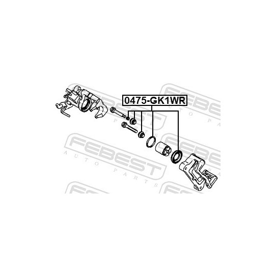 0475-GK1WR - Remondikomplekt, Pidurisadul 