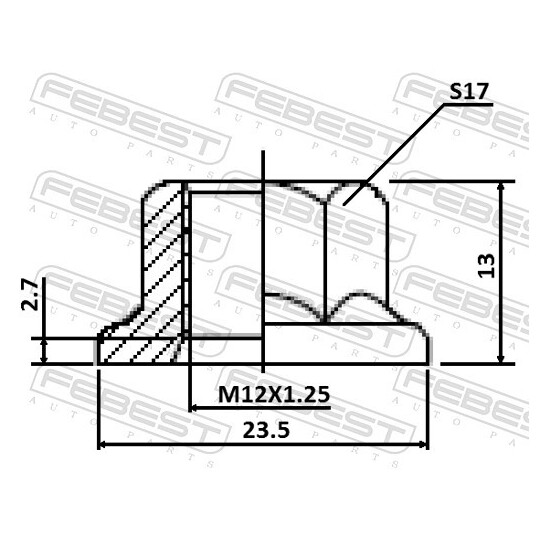 0431-004-PCS10 - Rattakalde korrektuurkruvi 