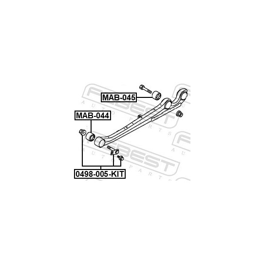 0498-005-KIT - Kallistumansäätöruuvi 