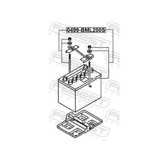 0499-BML200S - Battery Holder 