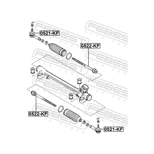 0522-KF - Tie Rod Axle Joint 