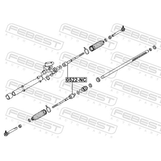 0522-NC - Tie Rod Axle Joint 