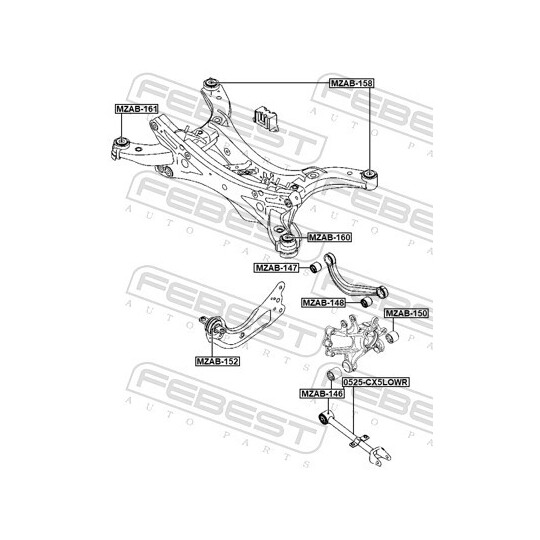 0525-CX5LOWR - Track Control Arm 