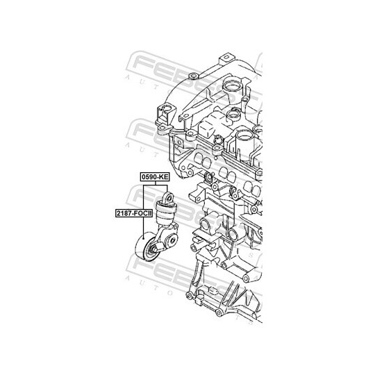 0590-KE - Belt Tensioner, v-ribbed belt 