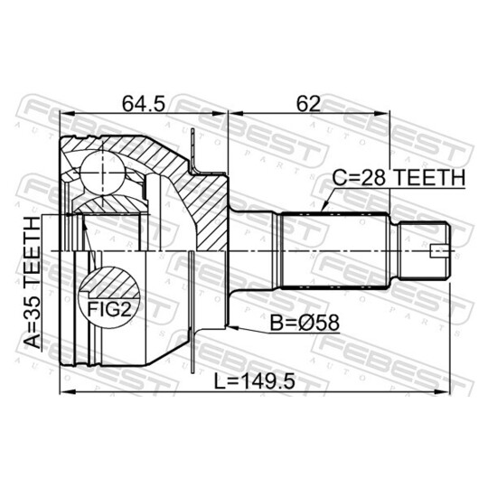 0710-RW415 - Ledsats, drivaxel 