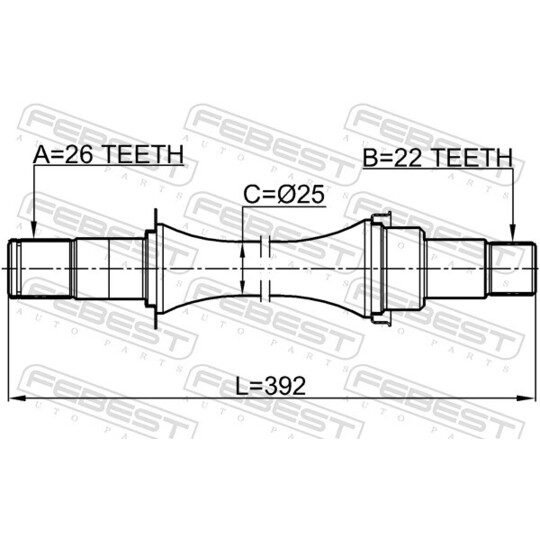 0712-AZG412 - Drivaxel 